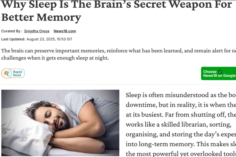 Ediquik - CA Dr Maahesh Gour News Article on Memory Techniques