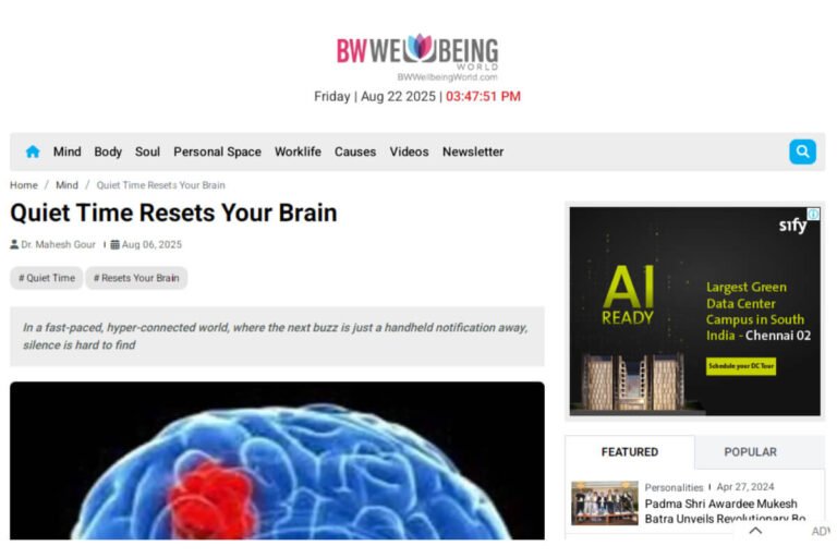 Ediquik - CA Dr Maahesh Gour News Article on Memory Techniques